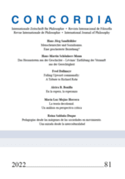 Cover von Concordia - Internationale Zeitschrift für Philosophie Heft 81