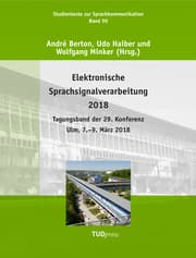 Cover von Elektronische Sprachsignalverarbeitung 2018