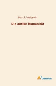 Cover von Die antike Humanität