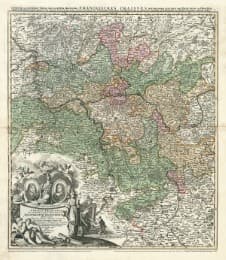 Cover von Historische Karte: Unterer und mindere Teil von FRANKEN 1707 (Plano)