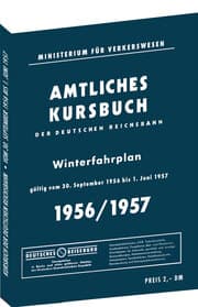 Cover von Kursbuch der Deutschen Reichsbahn - Winterfahrplan 1956/1957