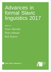 Cover von Advances in formal Slavic linguistics 2017
