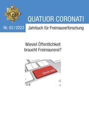 Cover von Quatuor Coronati Jahrbuch für Freimaurerforschung Nr. 62/2024