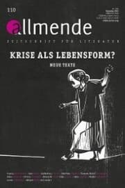 Cover von Allmende 110 - Zeitschrift für Literatur