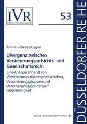 Cover von Divergenz zwischen Versicherungsaufsichts- und Gesellschaftsrecht