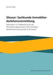 Cover von Glossar: Sachkunde Immobiliardarlehensvermittlung