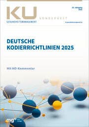Cover von Deutsche Kodierrichtlinien 2025 mit MD-Kommentar