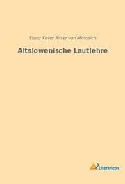 Cover von Altslowenische Lautlehre