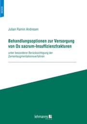 Cover von Behandlungsoptionen zur Versorgung von Os sacrum-Insuffizienzfrakturen