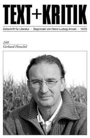 Cover von TEXT + KRITIK 240 - Gerhard Henschel