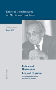 Cover von Kritische Gesamtausgabe der Werke von Hans Jonas - Vorlesungen, Bd. II/3
