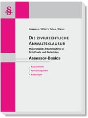 Cover von Assessor-Basics - Die zivilrechtliche Anwaltsklausur