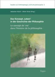 Cover von Das Konzept ¿Leben' in der Geschichte der Philosophie , Le concept de , vie' dans l'histoire de la philosophie