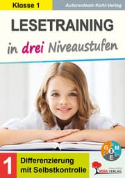 Cover von Lesetraining in drei Niveaustufen / Klasse 1