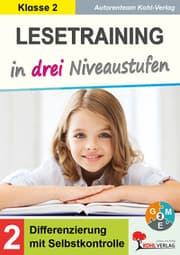 Cover von Lesetraining in drei Niveaustufen / Klasse 2