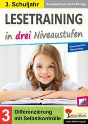 Cover von Lesetraining in drei Niveaustufen / Klasse 3