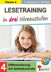 Cover von Lesetraining in drei Niveaustufen / Klasse 4