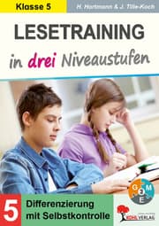 Cover von Lesetraining in drei Niveaustufen / Klasse 5