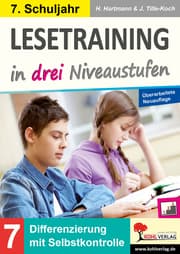 Cover von Lesetraining in drei Niveaustufen / Klasse 7