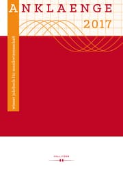 Cover von ANKLAENGE 2017. 'Be/Spiegelungen'.