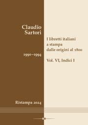 Cover von I libretti italiani a stampa dalle origini al 1800. Catalogo analitico con 16 indici