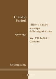 Cover von I libretti italiani a stampa dalle origini al 1800. Catalogo analitico con 16 indici