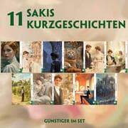 Cover von 11 Sakis Kurzgeschichten (11 Bücher + Audio-Online) - Frank-Lesemethode - Kommentierte zweisprachige Ausgabe Englisch-Deutsch