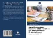 Cover von Auswirkungen des Gesetzes 1819 von 2016 auf gemeinnützige Organisationen