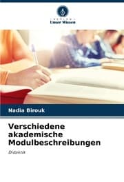 Cover von Verschiedene akademische Modulbeschreibungen
