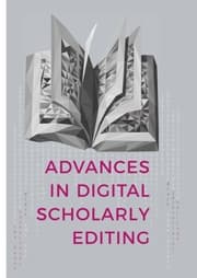 Cover von Advances in Digital Scholarly Editing
