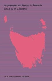 Cover von Biogeography and Ecology in Tasmania