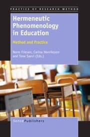 Cover von Hermeneutic Phenomenology in Education