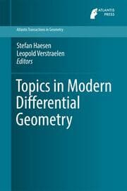 Cover von Topics in Modern Differential Geometry