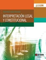 Cover von Interpretación legal y constitucional