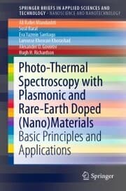Cover von Photo-Thermal Spectroscopy with Plasmonic and Rare-Earth Doped (Nano)Materials