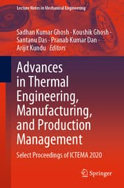 Cover von Advances in Thermal Engineering, Manufacturing, and Production Management