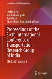 Cover von Proceedings of the Sixth International Conference of Transportation Research Group of India