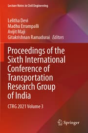 Cover von Proceedings of the Sixth International Conference of Transportation Research Group of India