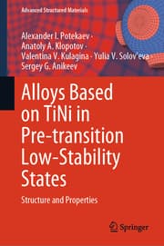 Cover von Alloys Based on TiNi in Pre-transition Low-Stability States