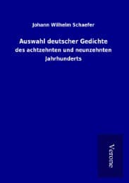 Cover von Auswahl deutscher Gedichte