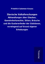 Cover von Slavische Volksforschungen