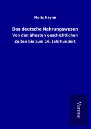 Cover von Das deutsche Nahrungswesen