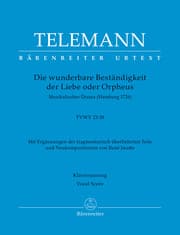 Cover von Die wunderbare Beständigkeit der Liebe oder Orpheus TVWV 21:18