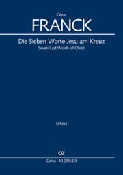 Cover von Die Sieben Worte Jesu am Kreuz (Klavierauszug)