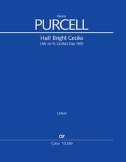 Cover von Hail! Bright Cecilia. Ode on St. Cecilia's Day 1692