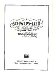 Cover von Schwipslied aus 'Eine Nacht in Venedig'
