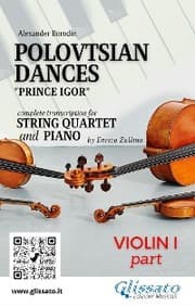 Cover von Violin I part of 'Polovtsian Dances' for String Quartet and Piano